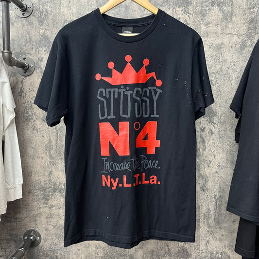 Stussy Intl Red Crown Tee SZ M