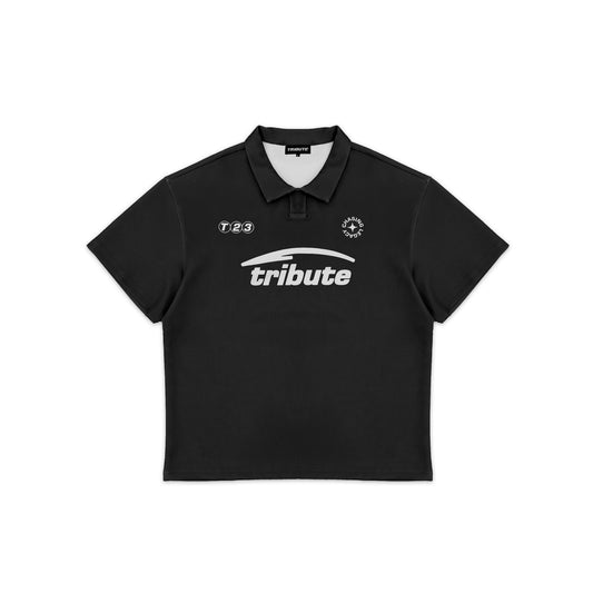 Tribute Polo Jersey Black (Multiple Sizes)