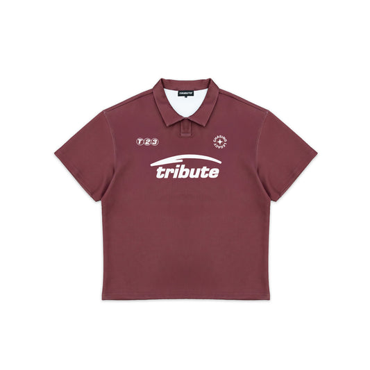 Tribute Polo Jersey Burgundy (Multiple Sizes)