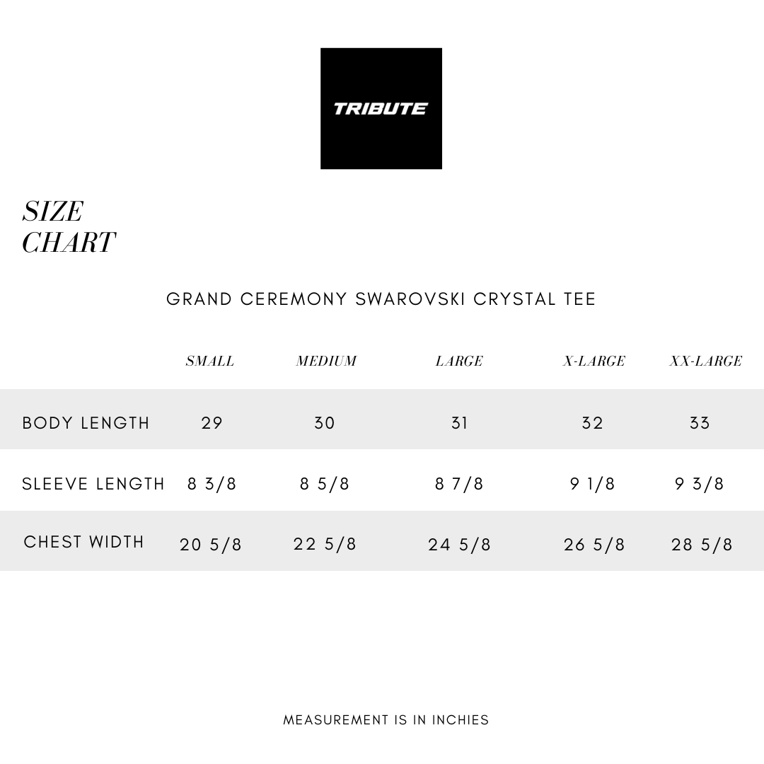 Tee Grand Ceremony Swarovski Crystal - Fire Red Iridescent