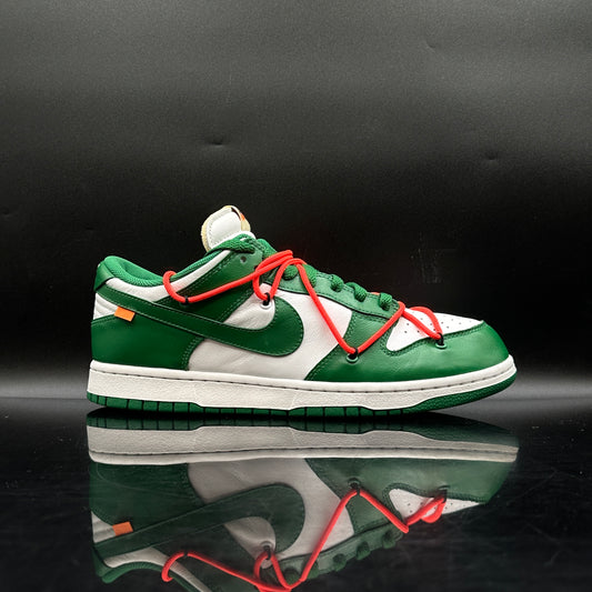 (PRE-OWNED) Nike Off White Dunk Low Pine Green SZ 11