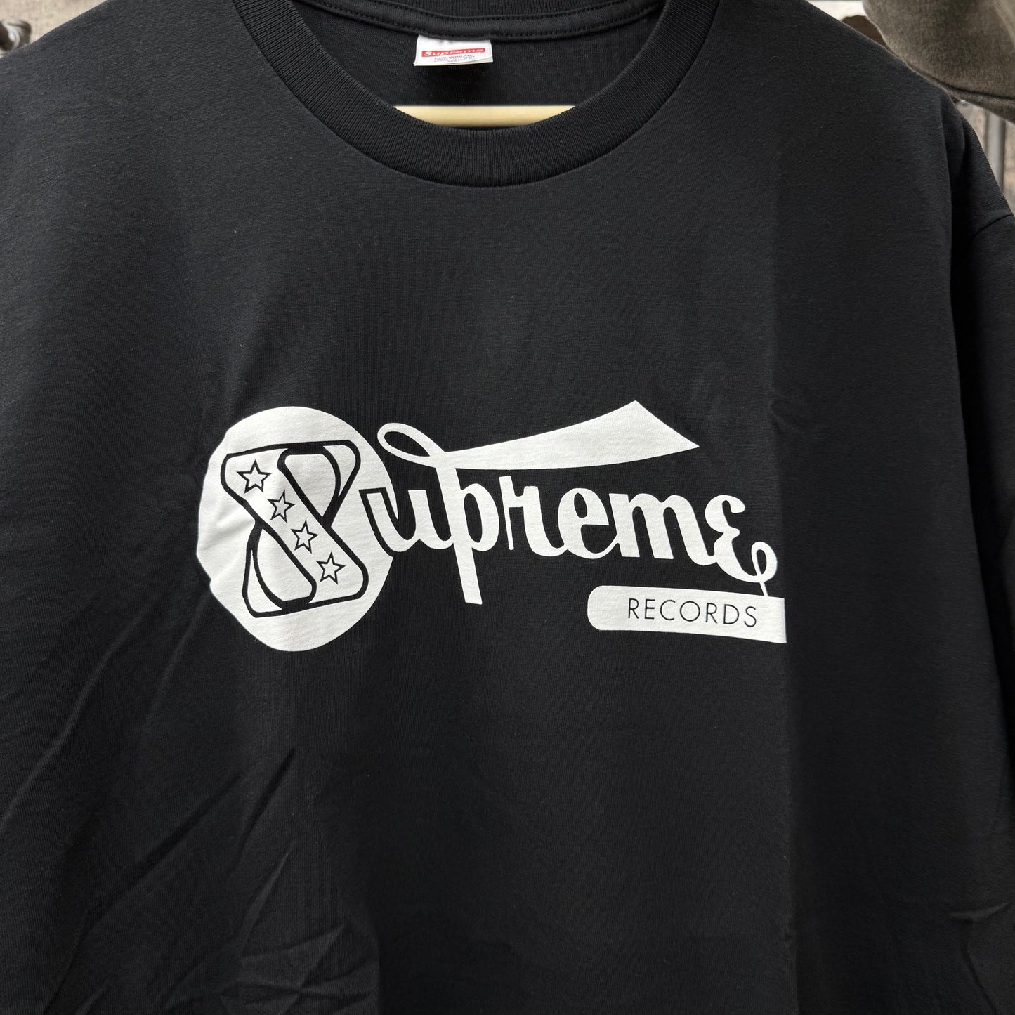 Supreme Records Tee SS24 Black SZ XL