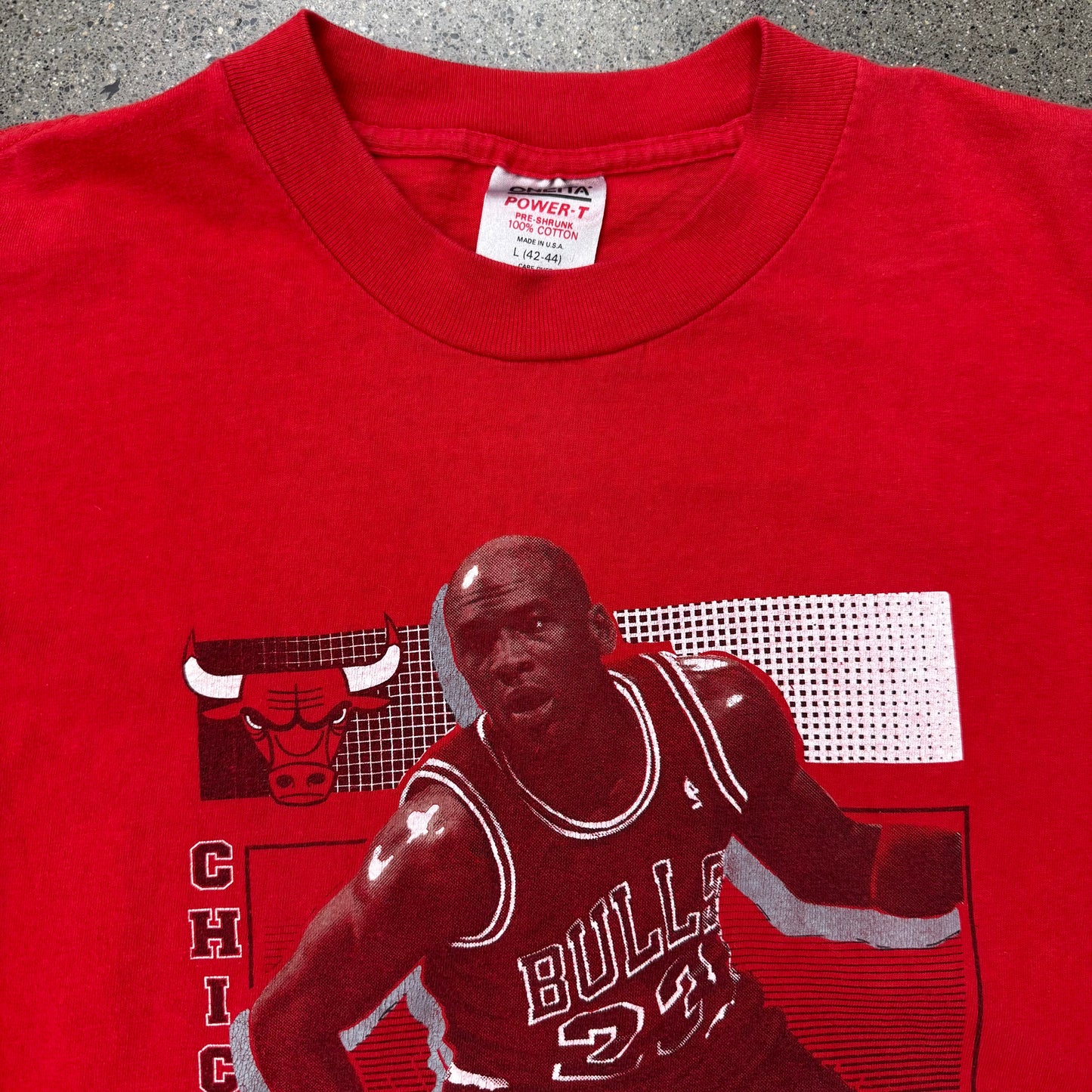 1991 Starter Michael Jordan Chicago Bulls Tee SZ L