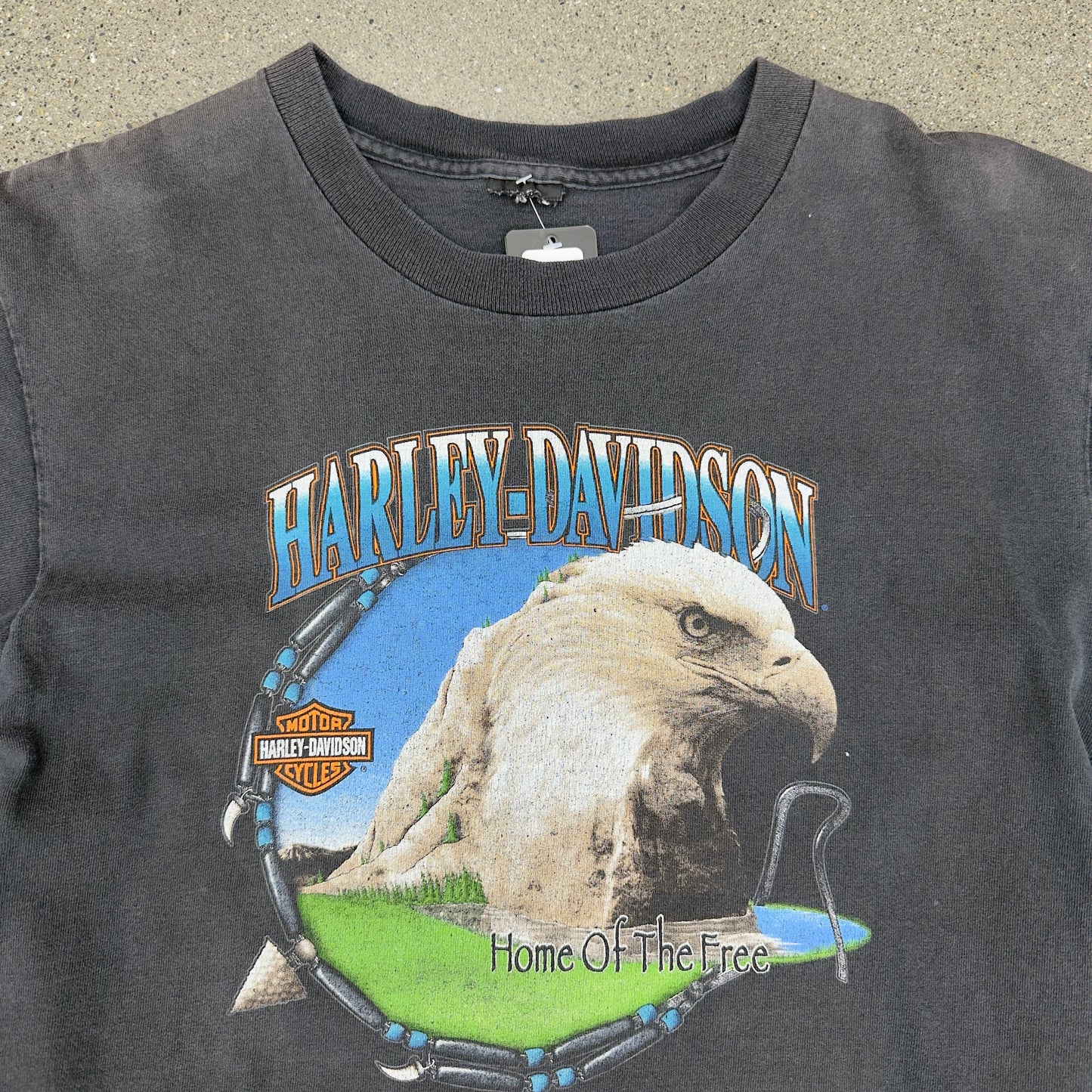 90s Harley Billings Montana Eagle/Grizzley Home of the Free SZ S/M