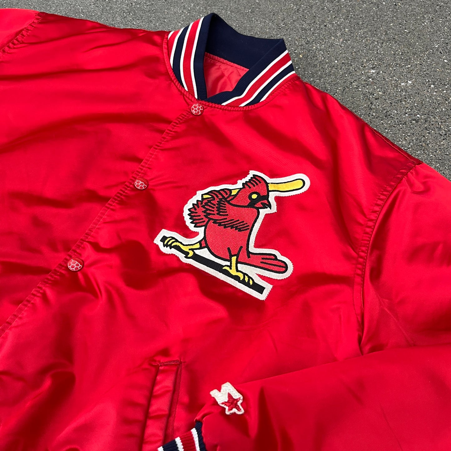 (PRE-OWNED) Vintage St Louis Cardinals Starter Jacket SZ XL