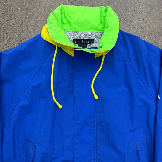 Nauctia Full Zip Windbreaker Nautica Tag SZ L