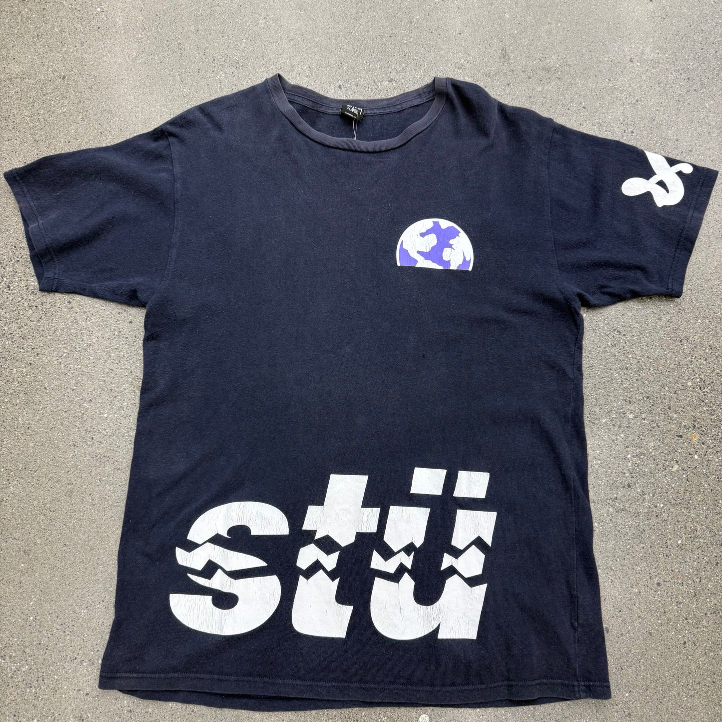 Stussy Tee Destroy Globe SZ XL