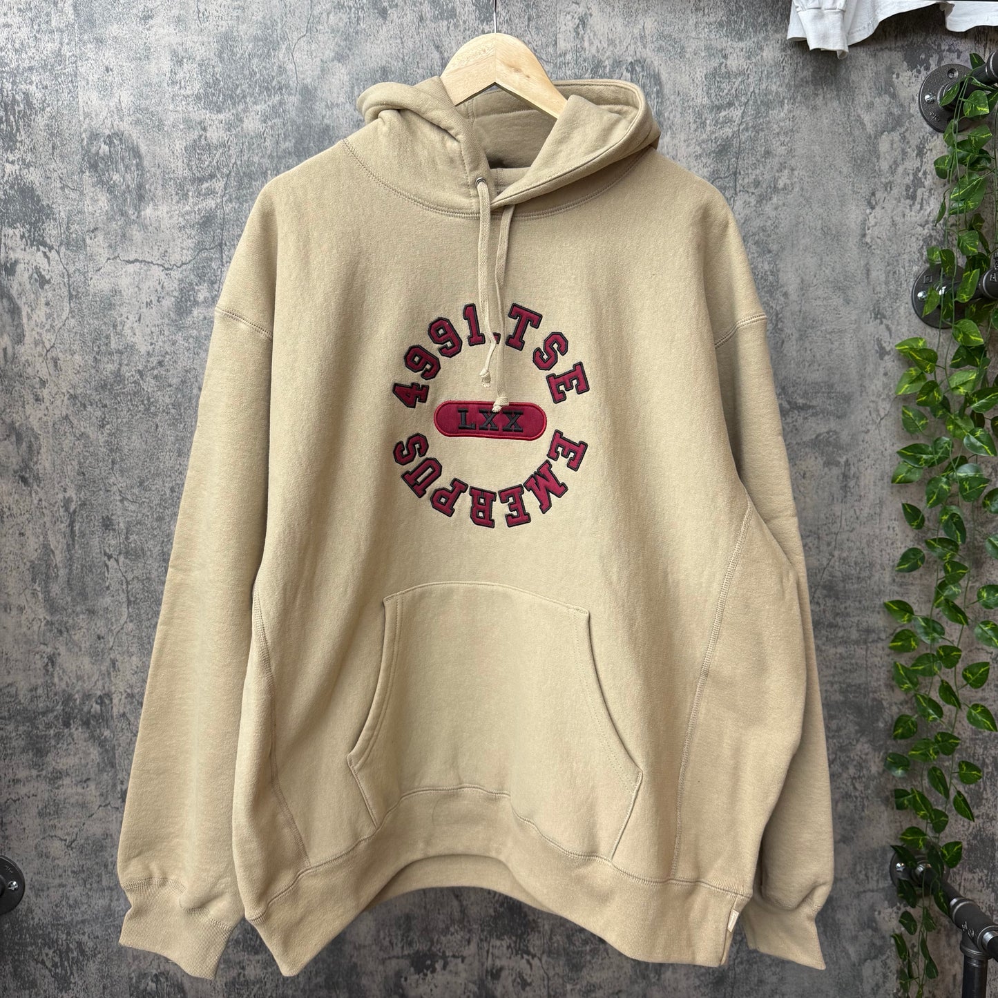 Reverse Hooded Tan Hoodie SZ XL (NEW)