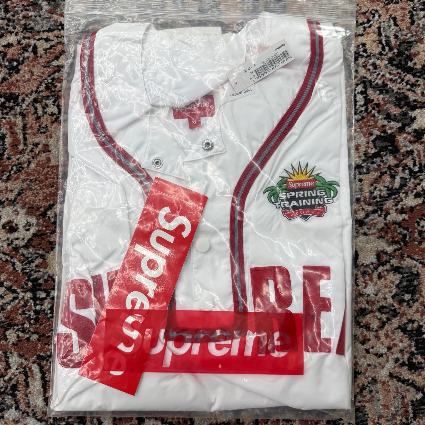 Supreme Spring Training Windbreaker Jersey SZ XL (NEW)