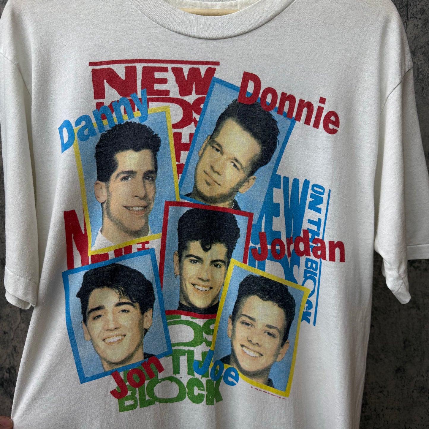 1989 New Kids on the Block Tour Tee SZ L