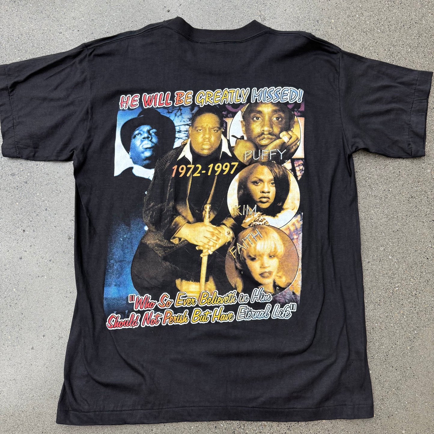 1997 Biggie Life After Death Rap Tee SZ XL