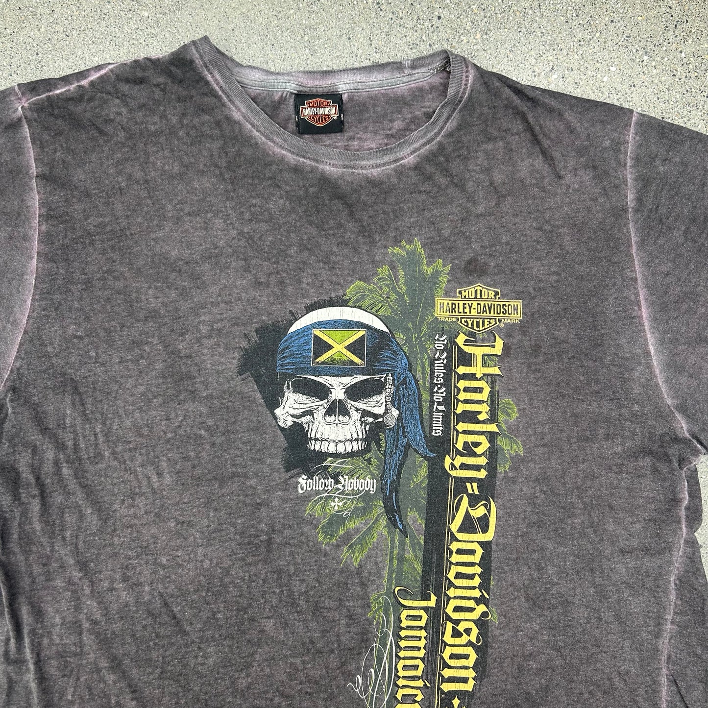 90s Harley Davidson Jamaica Skull Tee