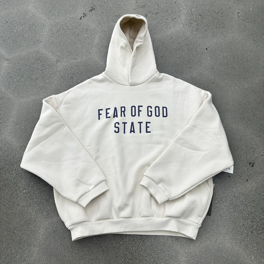 Fear Of God State Hoodie Shell Cream/Purp SZ M (NEW)