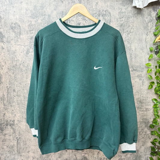 90s Nike Green Crewneck SZ M
