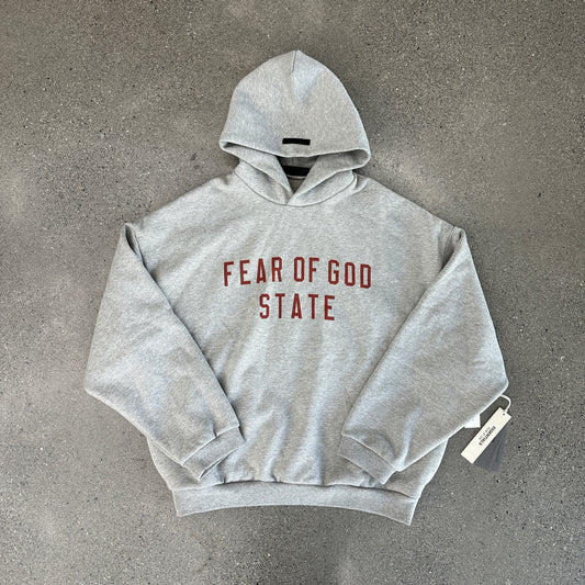 Fear of God State Dark Heather Hoodie SZ M (NEW)