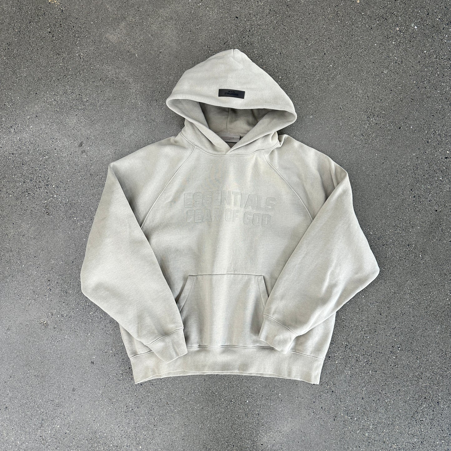 Fear of God Essentials Sand Taupe Hoodie SZ M