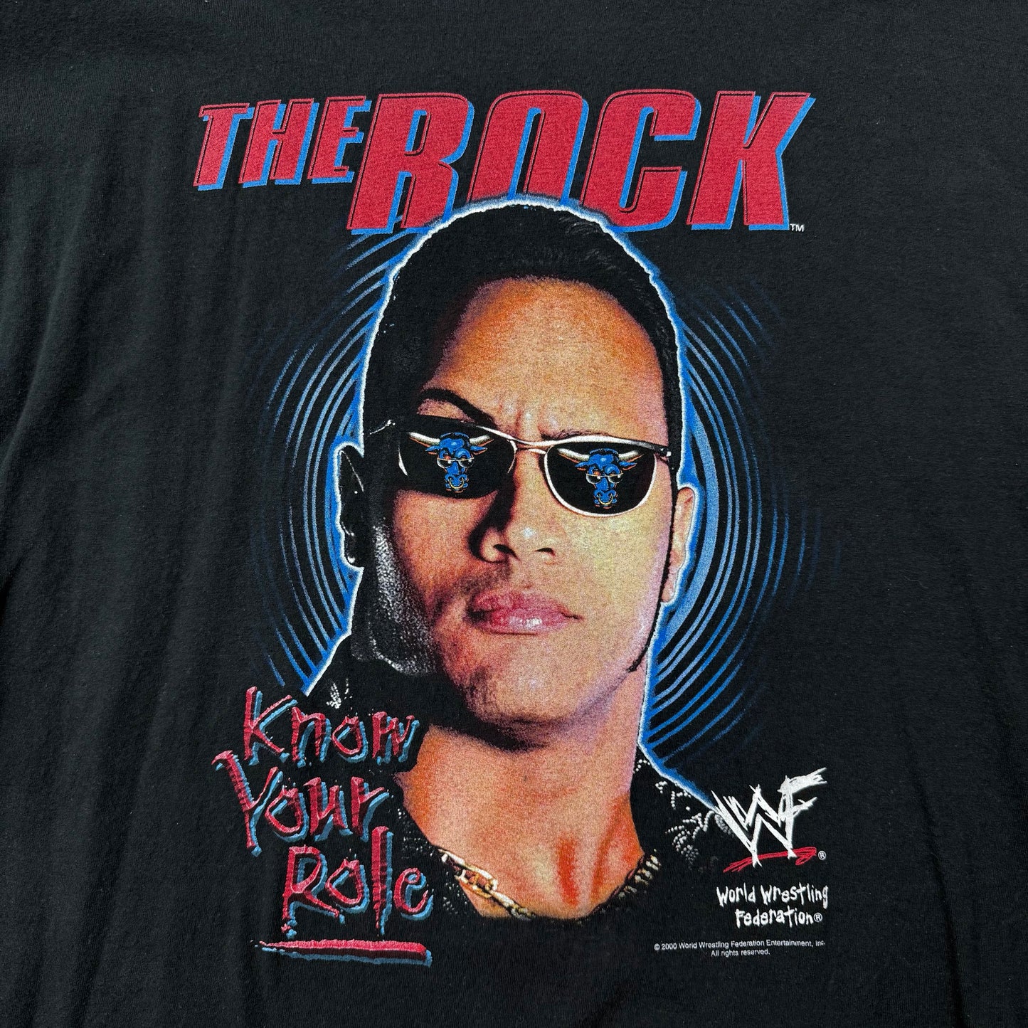 2000 The Rock Know Your Role Tee SZ XL