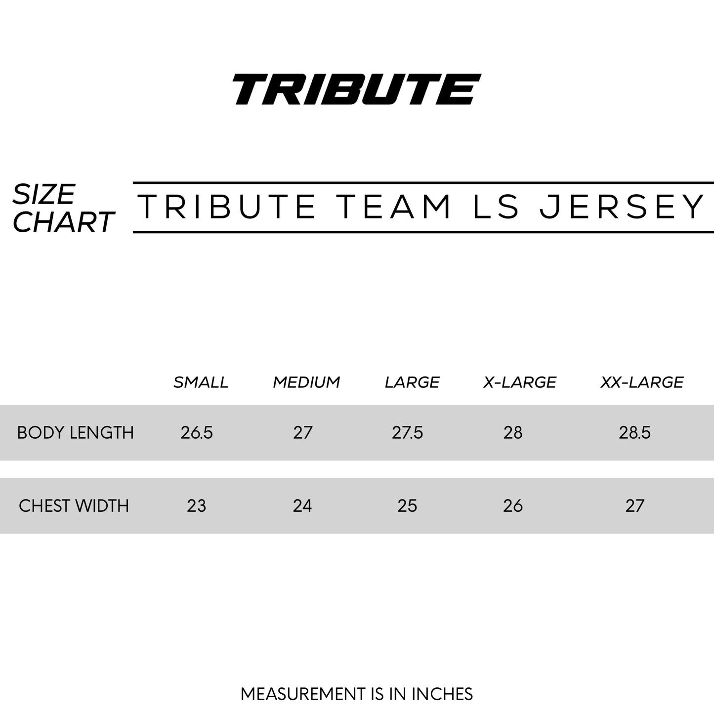 Tribute Team LS Jersey Away