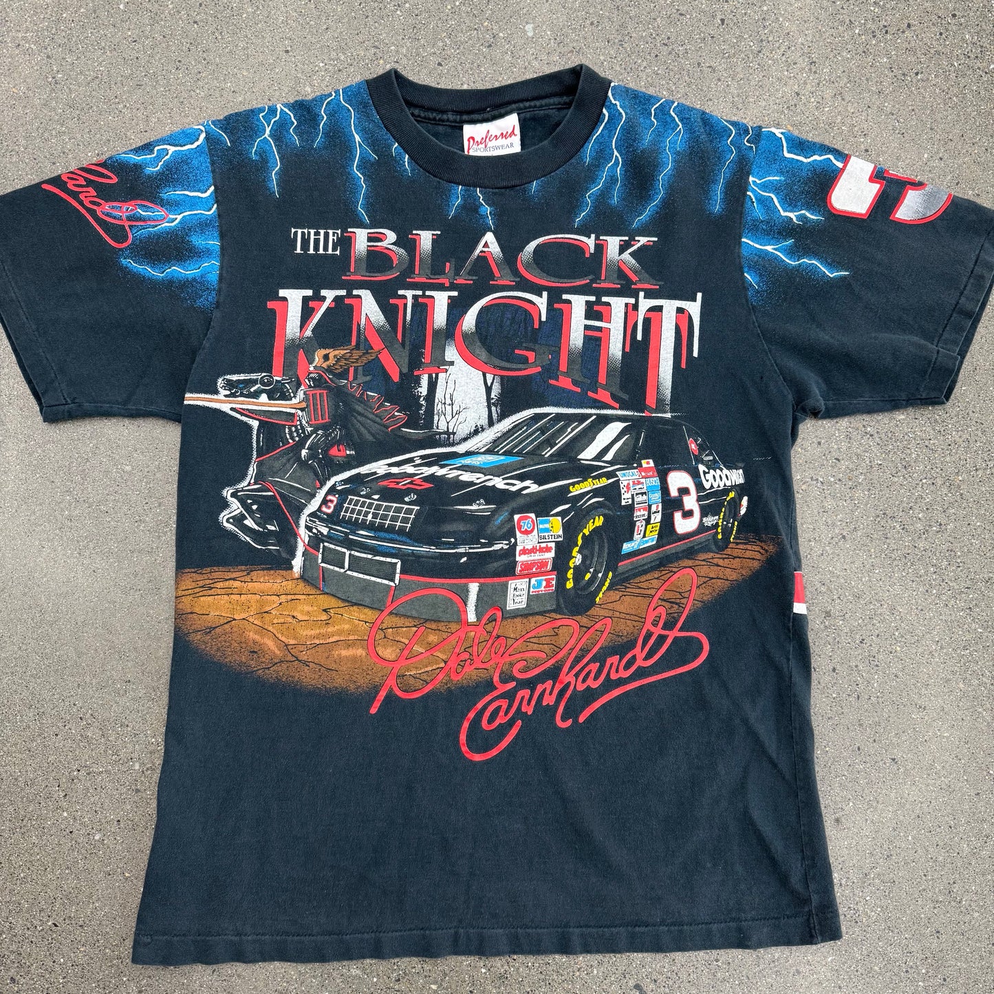 Nascar Black Knight AOP Lightning Tee SZ L