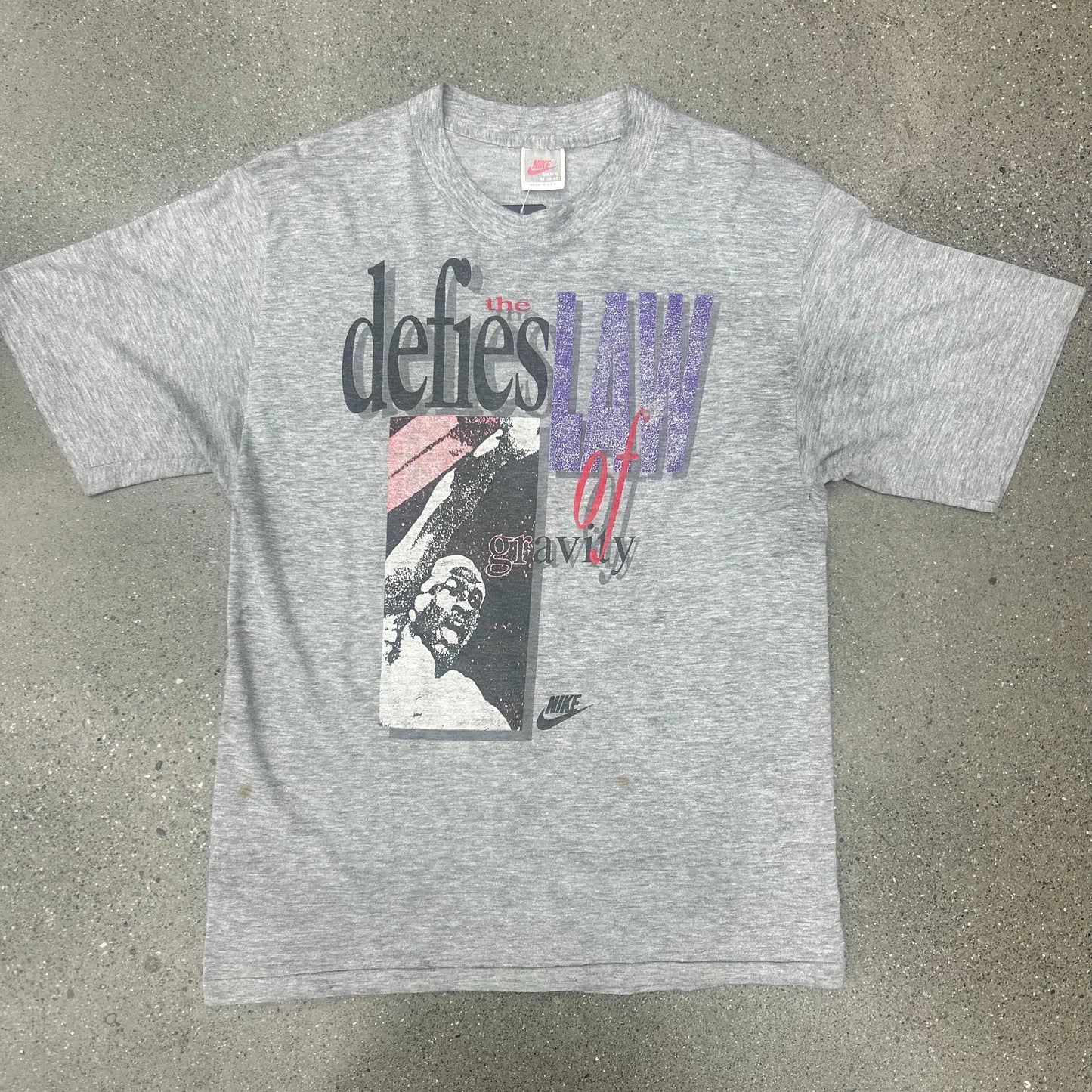 1990s Nike Defies Gravity Jordan Tee SZ M