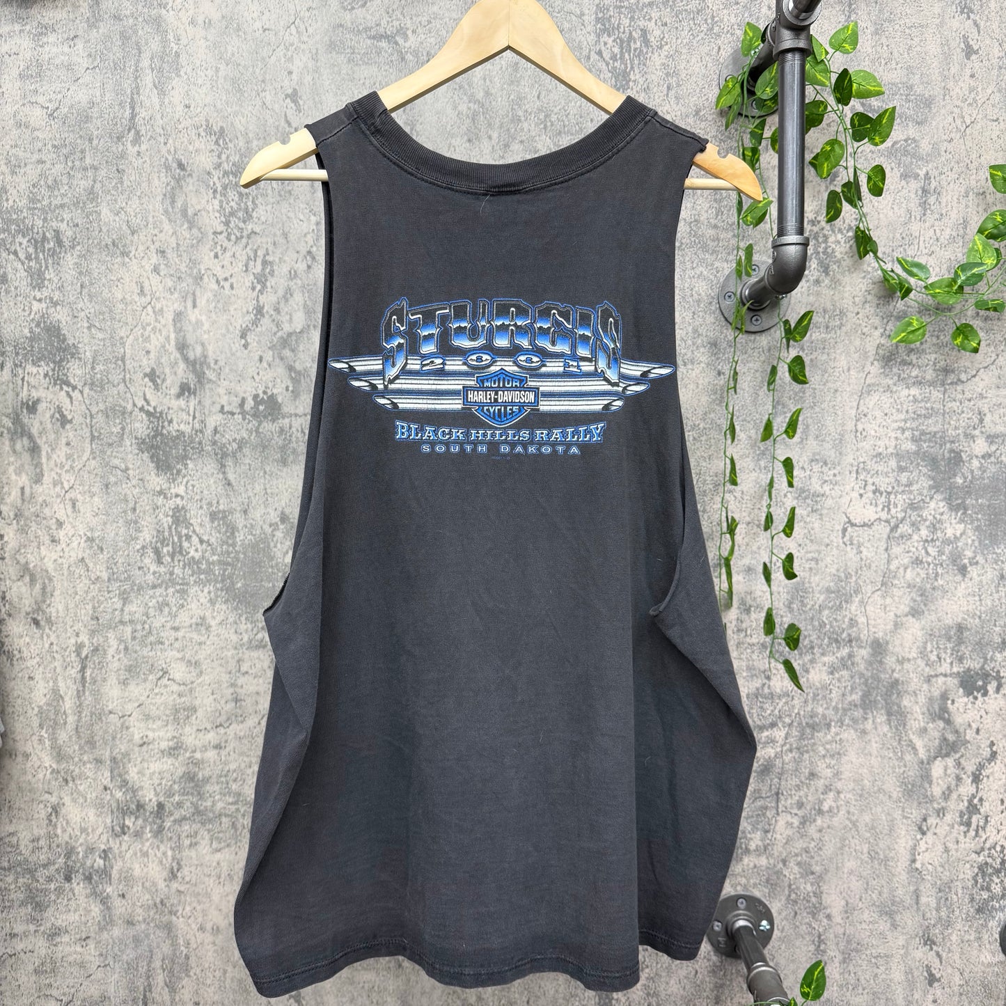 2001 Harley Lightning Sleeveless Tee SZ XL