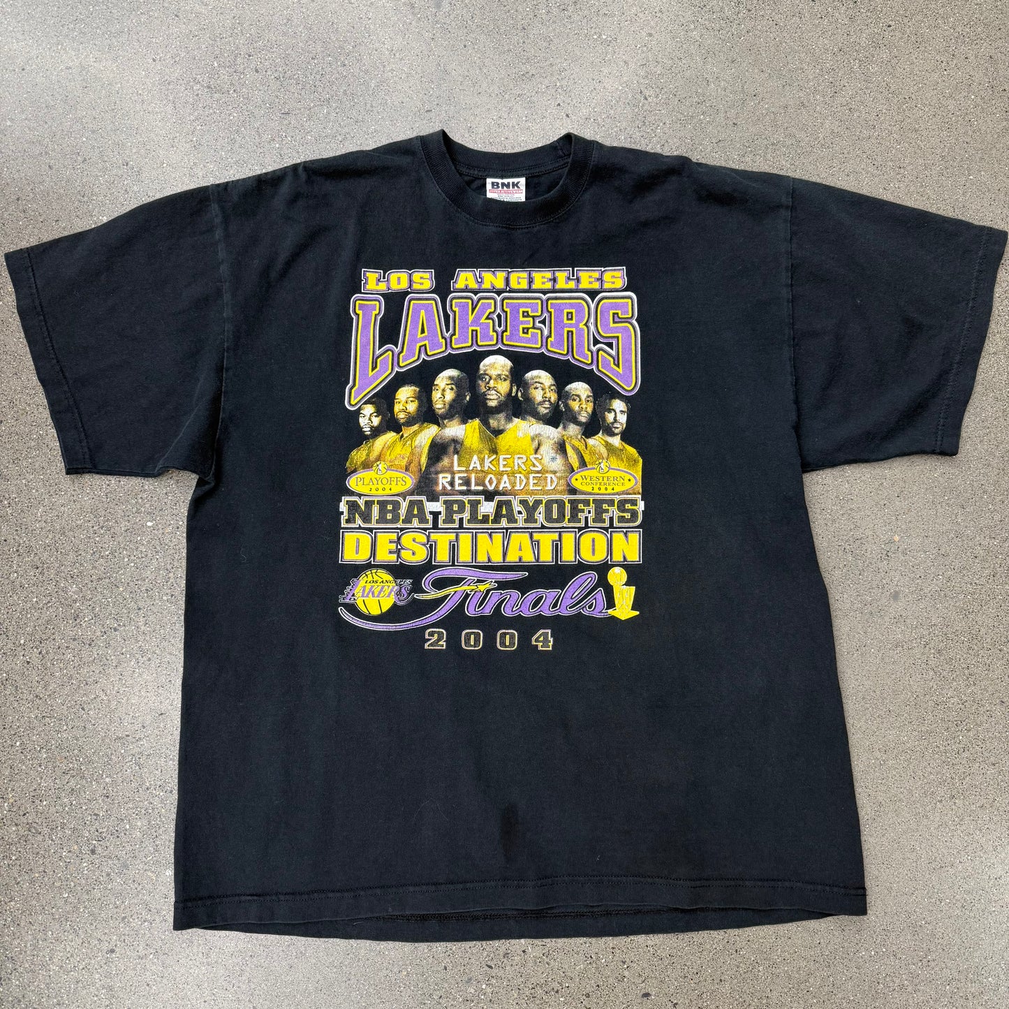 2004 LA Lakers NBA Playoffs Tee SZ XXL
