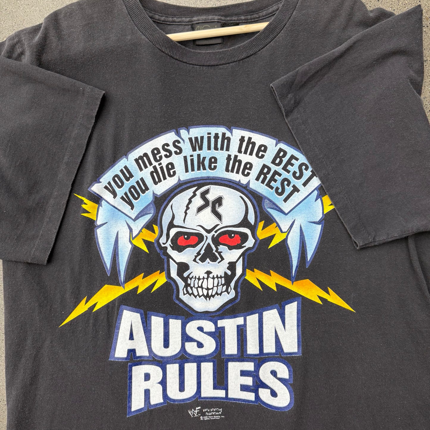 1998 Stone Cold Born To Fight Tee SZ XL