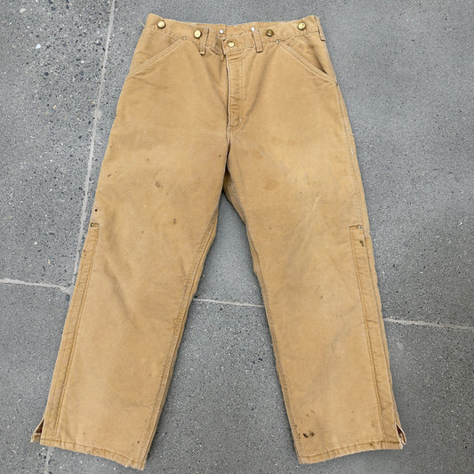 Carhartt Insulated Khaki Pants SZ 34 x 34