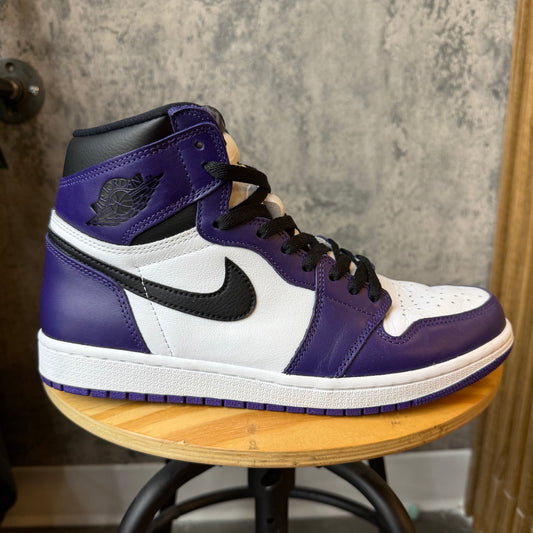(PRE-OWNED) Jordan 1 Court Purple SZ 10.5