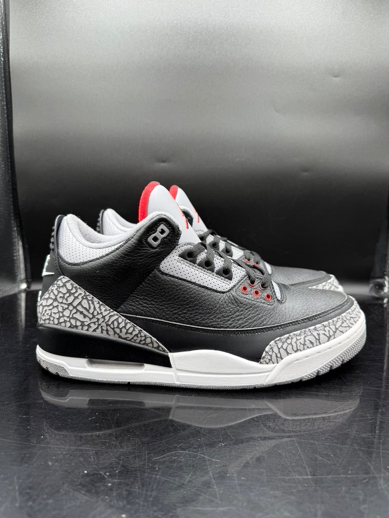 Pre Owned Jordan 3 Black Cement 2018 SZ 12