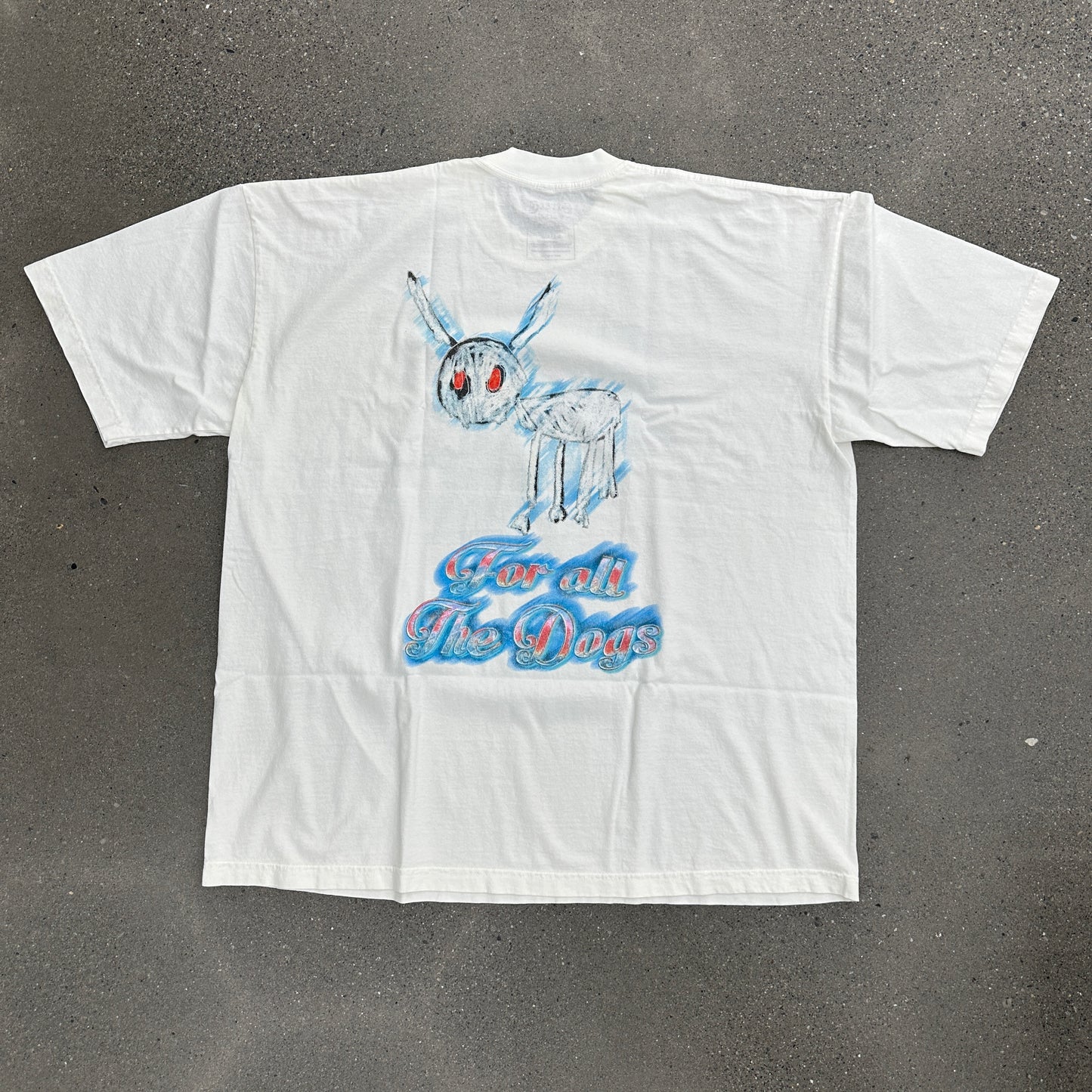 SMS Drake For All the Dogs Tee White (Multiple Sizes)