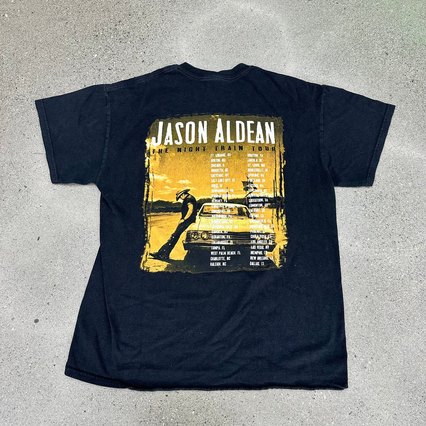 (PRE-OWNED) Jason Aldean 2013 Night Train Tour Tee SZ M