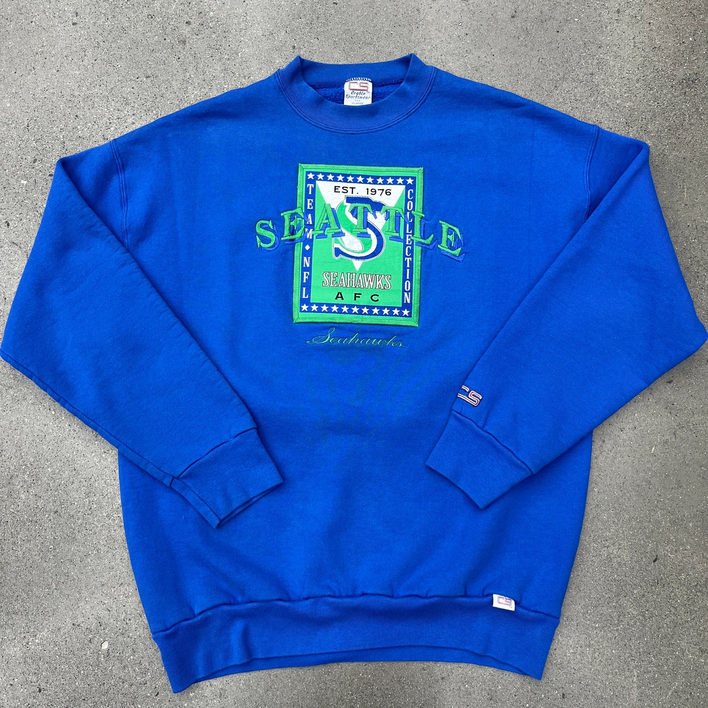 90s Seattle Seahawks Crewneck AFC West SZ L