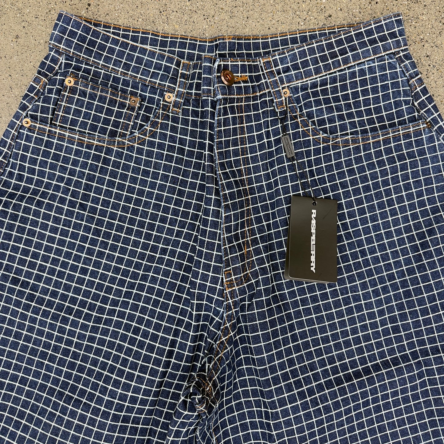 Raspberry Lined Denim SZ M