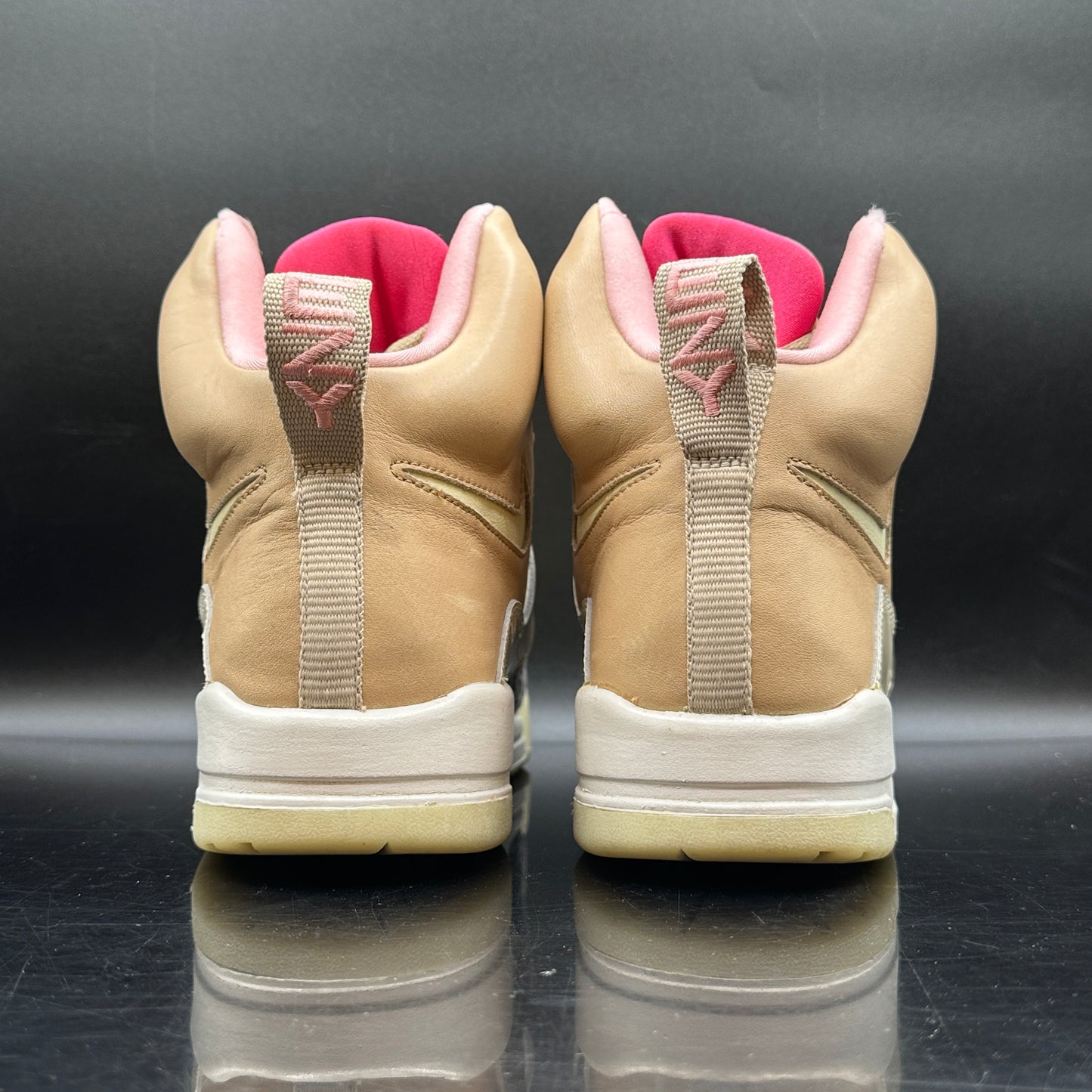 *(PRE-OWNED) Nike Air Yeezy 1 Net Tan SZ 8