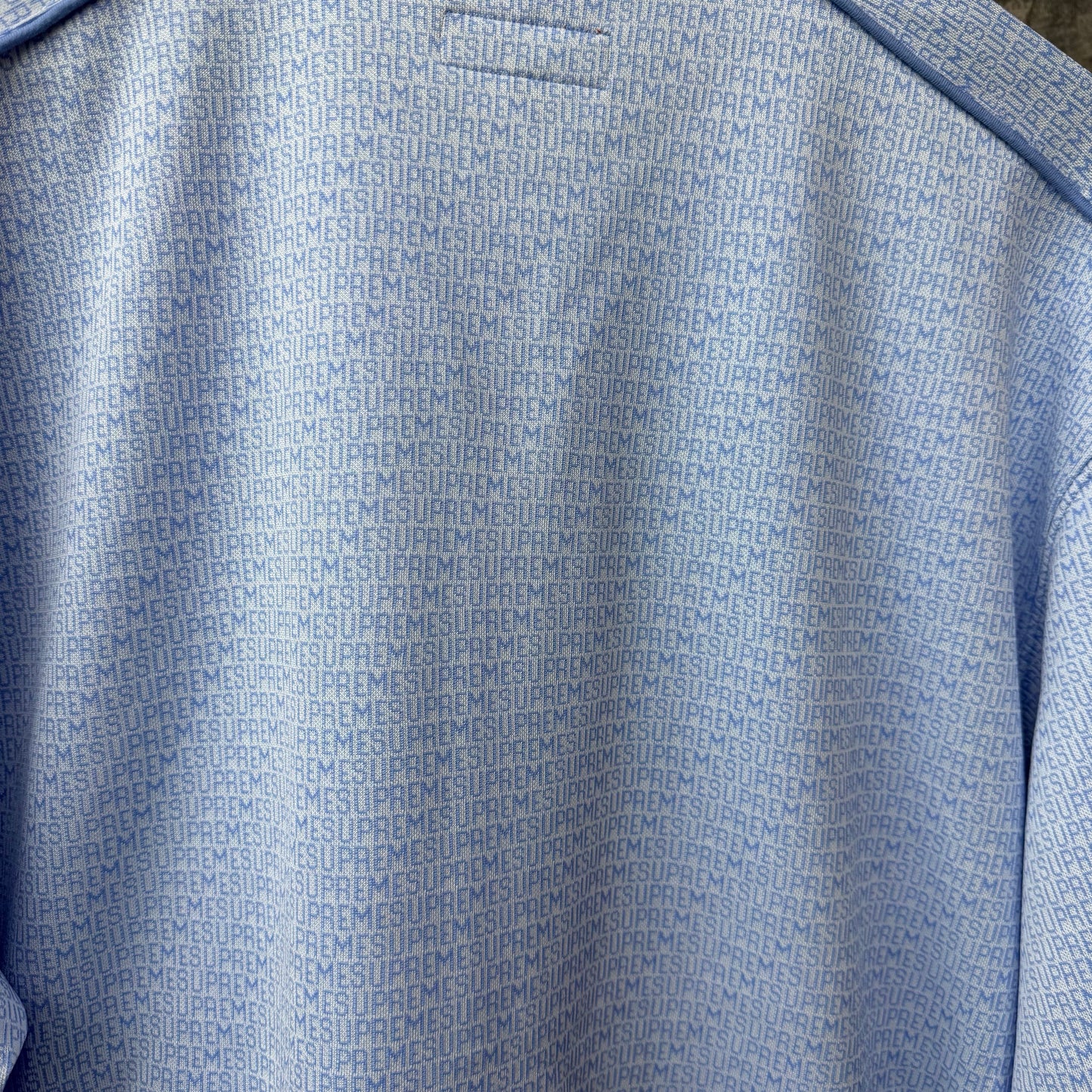 Supreme Repeat Logo Baby Blue Track Jacket SZ XL (NEW)