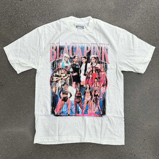 SMS Black Pink Tee (White) (Multiple Sizes)