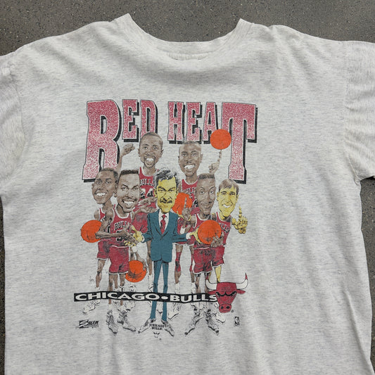 1982 Chicago Bulls Red Heat Salem Tee SZ XL