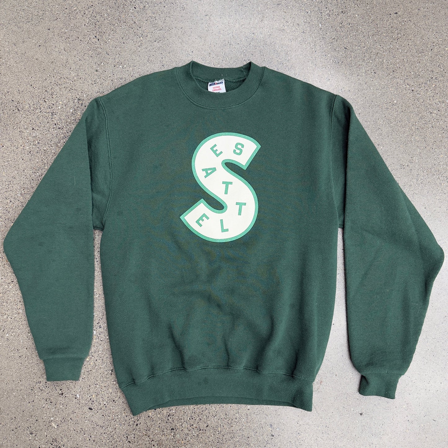 Vintage Seattle Green Crewneck SZ S