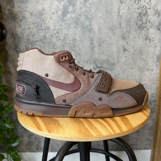 (PRE-OWNED) Travis Scott Air Trainer Wheat SZ 13