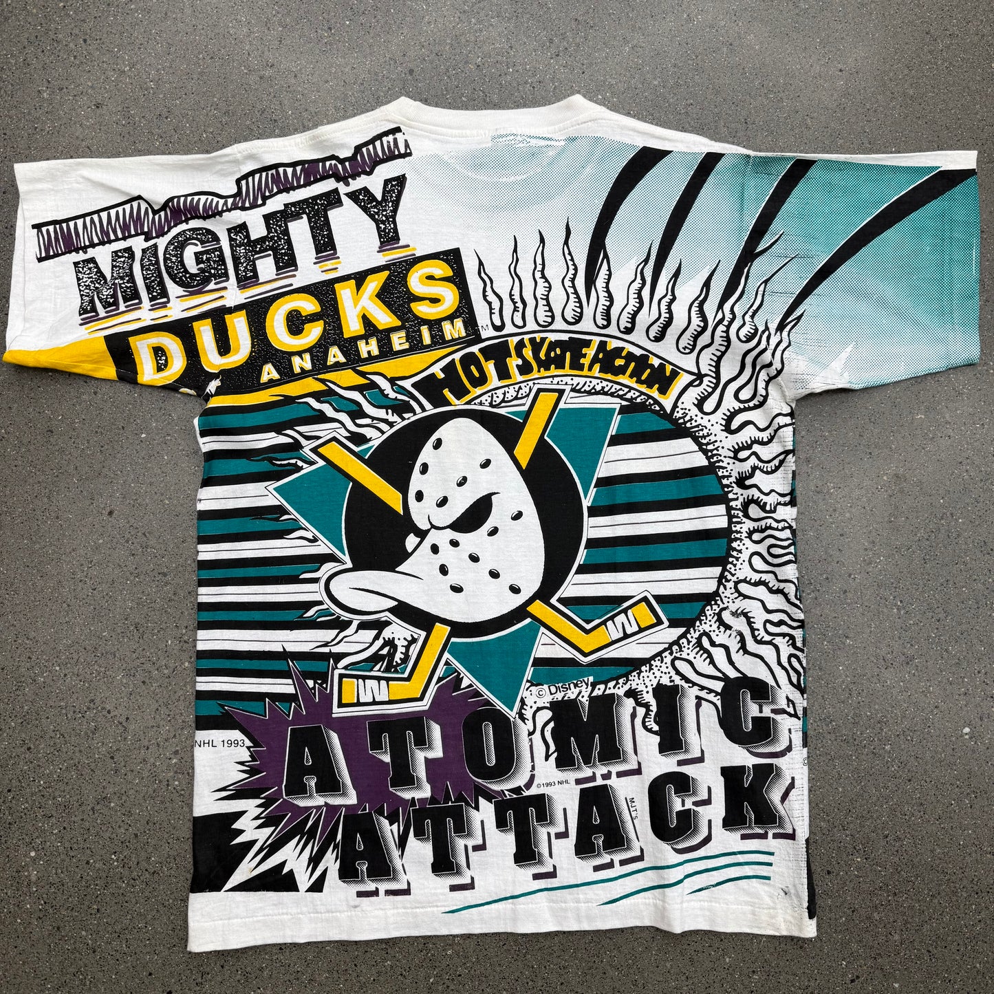 1993 Mighty Ducks AOP Atomic Attack SZ XL