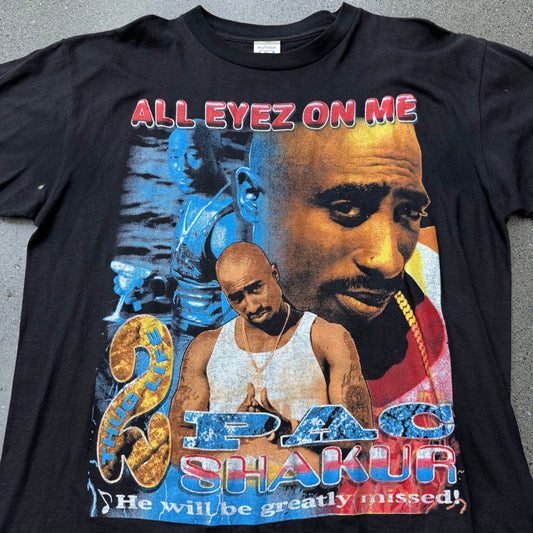 90s Tupac All Eyes On Me Rap Tee SZ XL