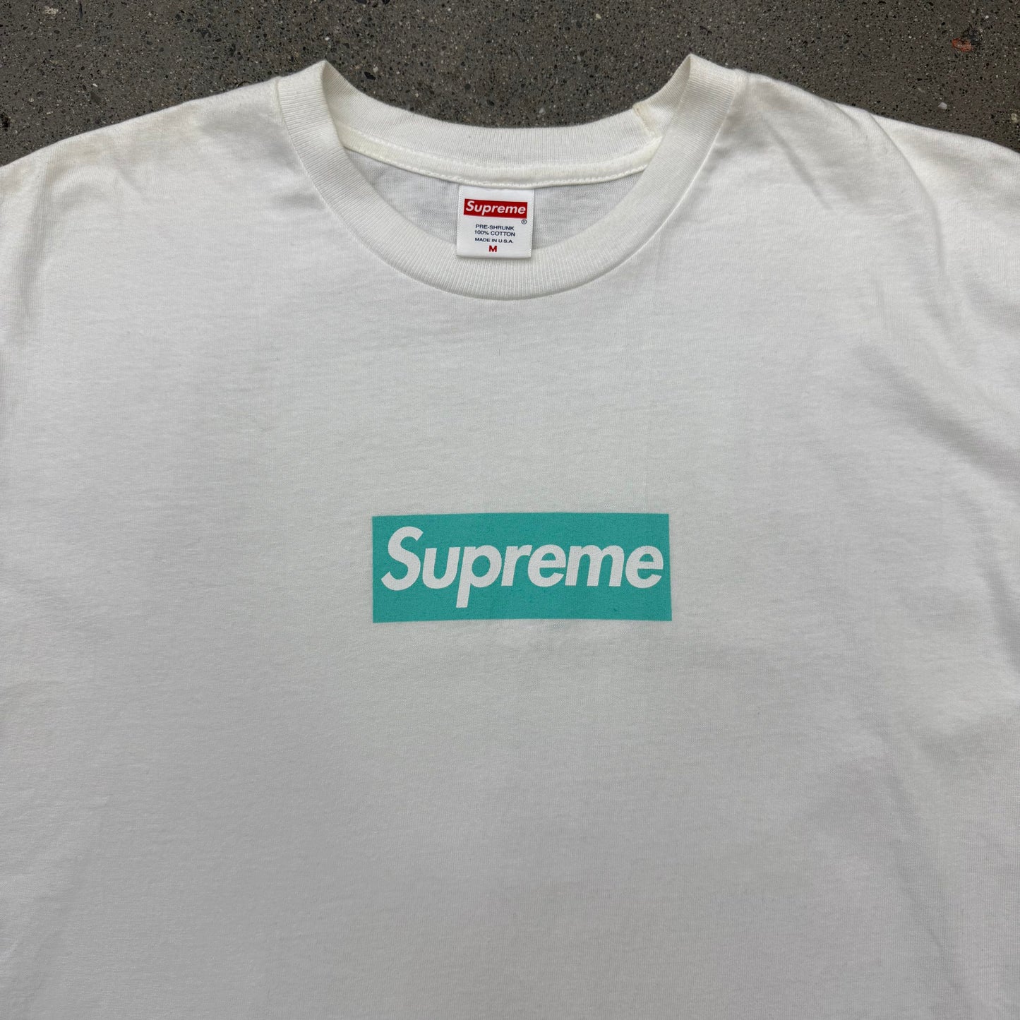 Tiffany Box Logo Supreme Tee SZ M
