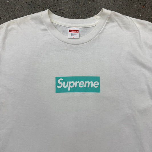 Tiffany Box Logo Supreme Tee SZ M