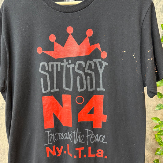 Stussy Intl Red Crown Tee SZ M