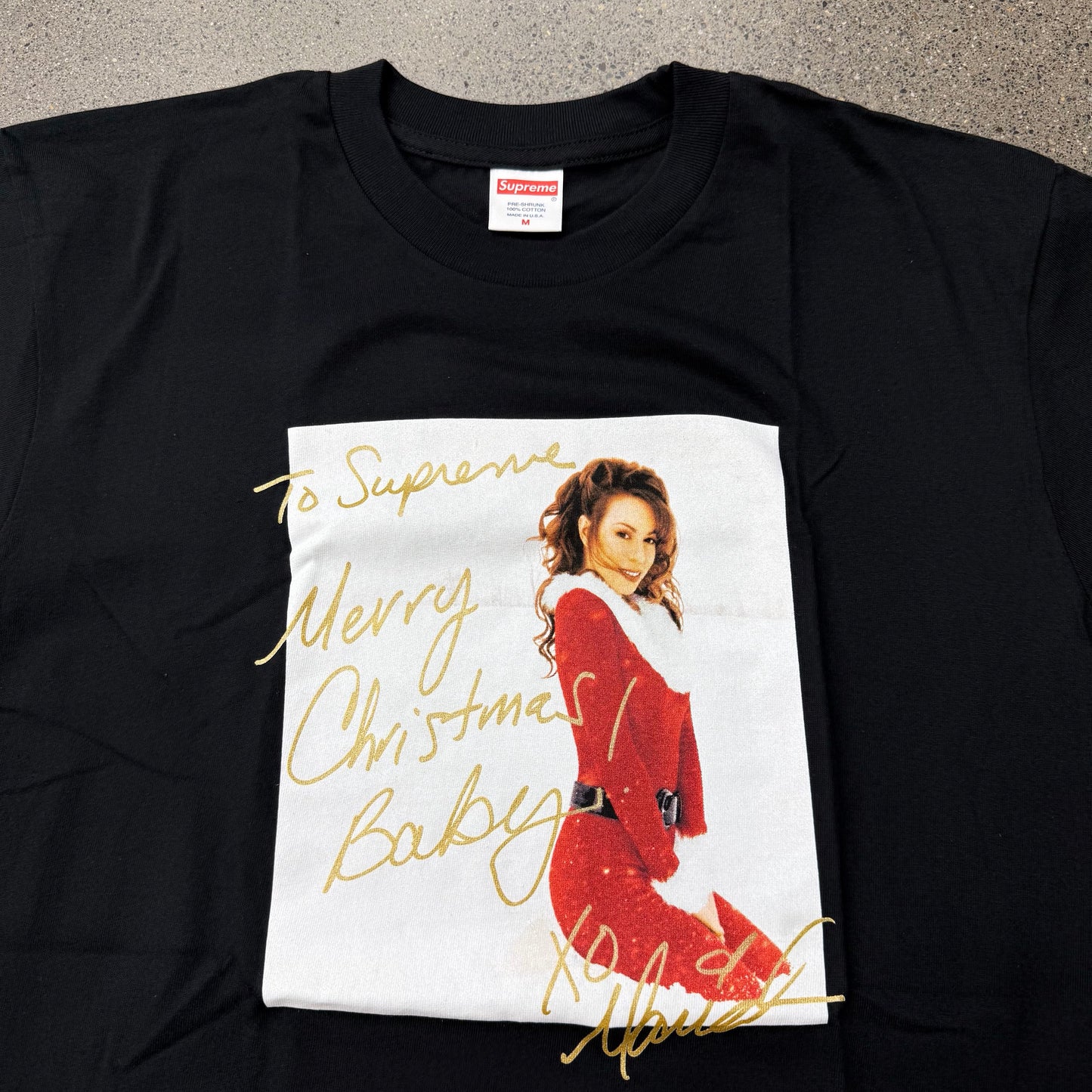 Supreme Mariah Carey Black Tee SZ M (NEW)