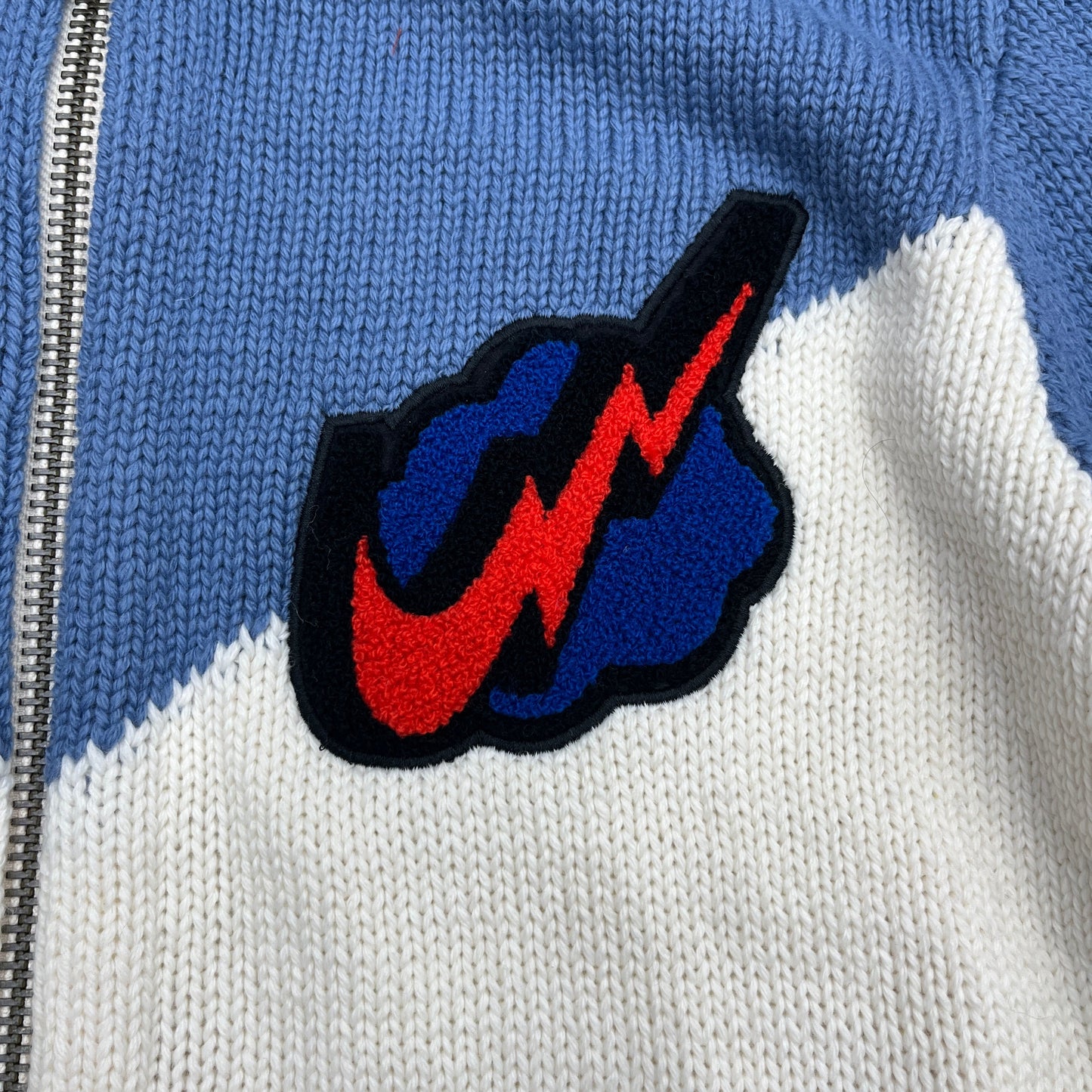 Nike Sportswear Phil Knight Letterman Knit Sweater SZ L