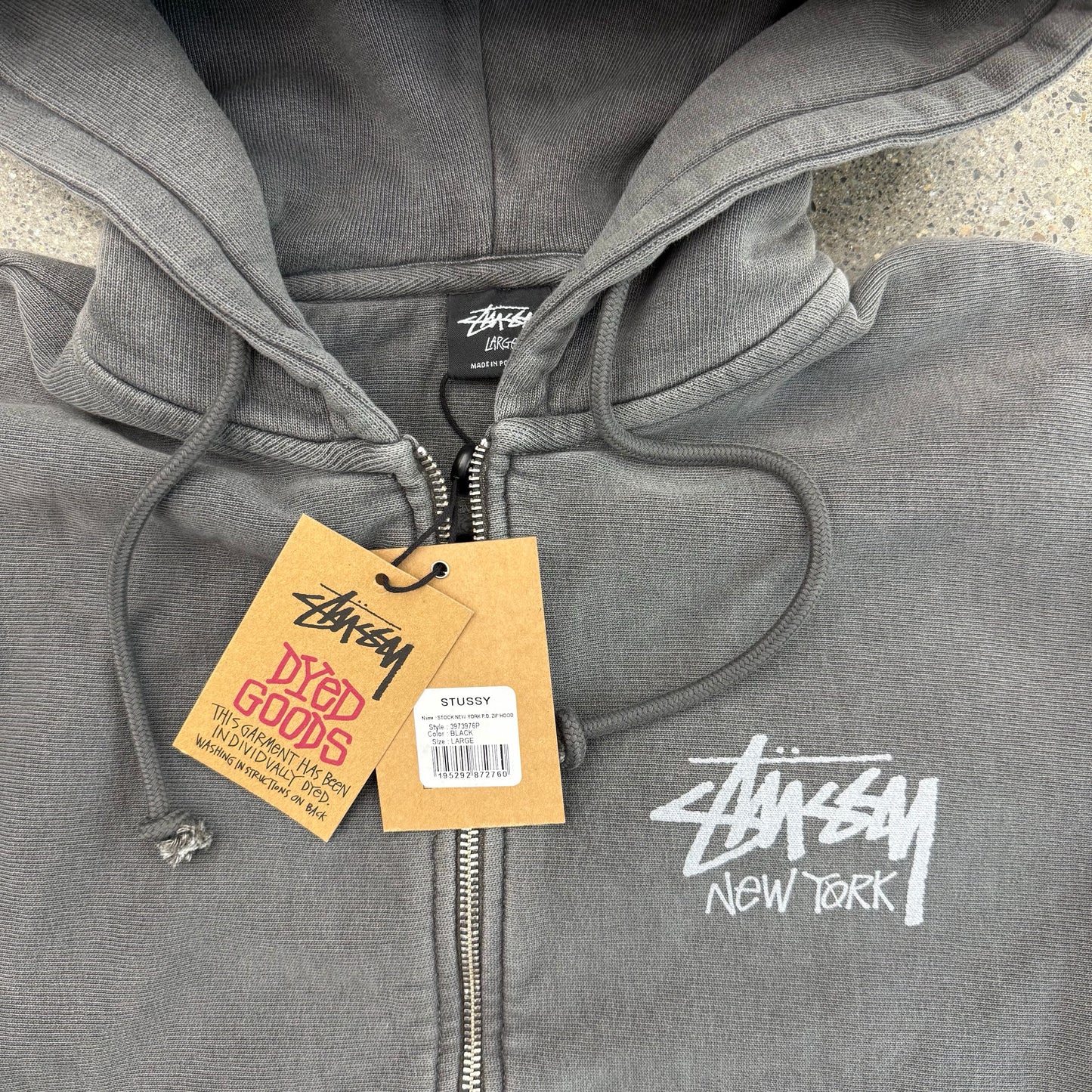 Stussy New York Hoodie SZ L