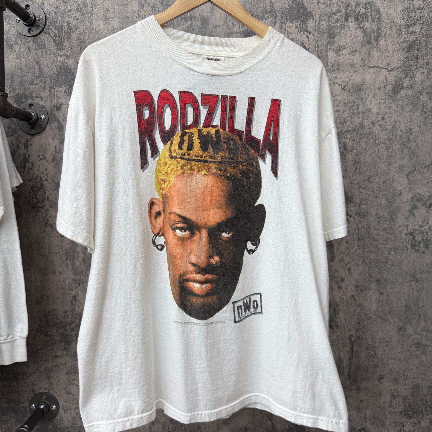 1998 NWO Rodman Rodzilla Tee SZ XL