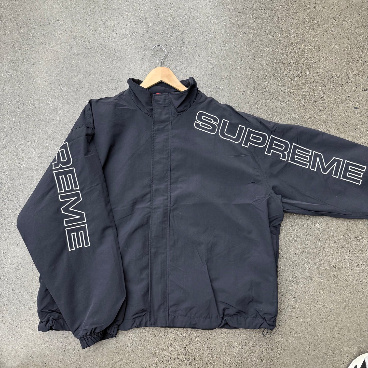 Supreme Embroidered Ripstop Track Jacket Side Logo SZ XL (NEW)